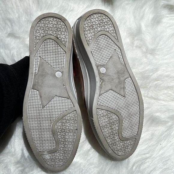 Halogen Blakely Platform Sneaker Leather Blush Pink 7.5M Croc Embossed. B74 - Picture 10 of 10